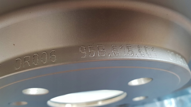 PORSCHE 95B615601D Диск тормозной задний в наличии Ужгород