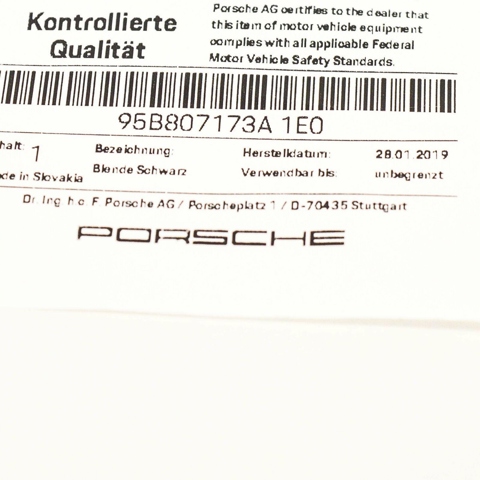 95B807173A1E0 PORSCHE купить в Тернополь