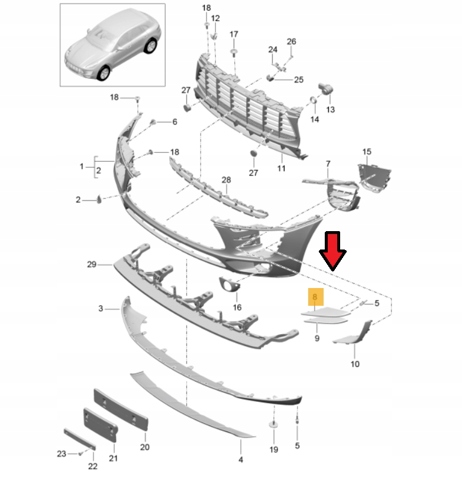95B8076851E0 PORSCHE купить в Днепр