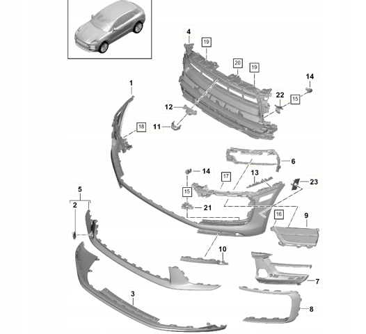 PORSCHE 95B807820FOK1 в наличии Павлоград