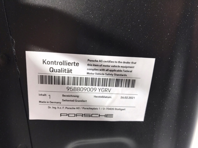 95B809009YGRV PORSCHE Стойка кузова передняя левая купить в Львов