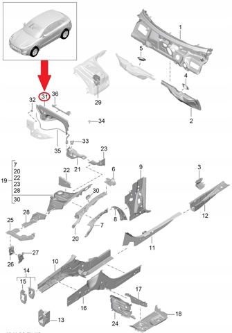 PORSCHE 95B819523C в наличии Кривой Рог