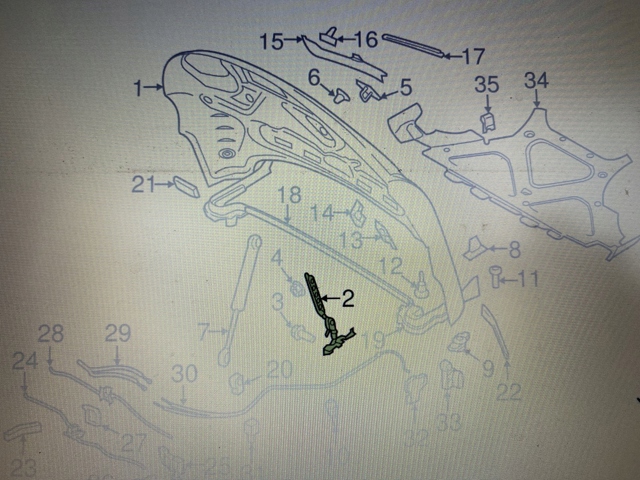 PORSCHE 95B823302F Петля капота правая в наличии Харьков