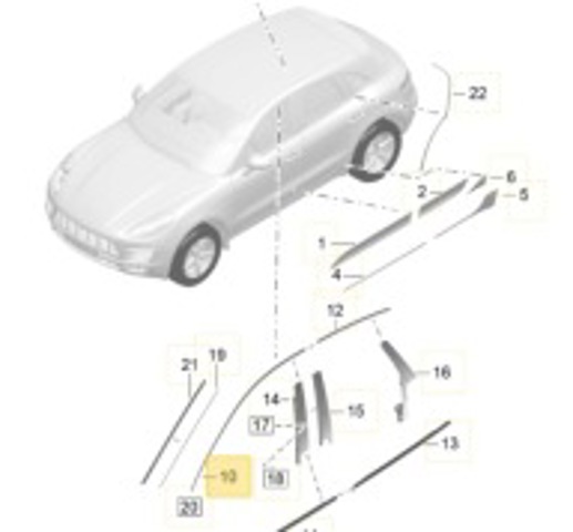 PORSCHE 95B853986GV9 в наличии Днепр