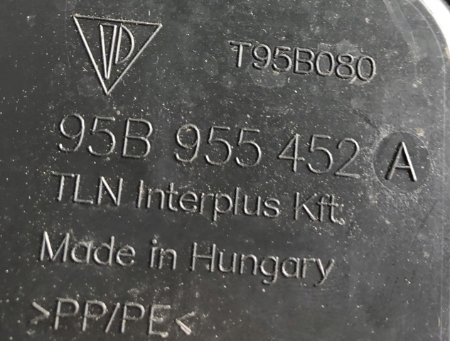 Горловина бачка омывателя 95B955452A PORSCHE