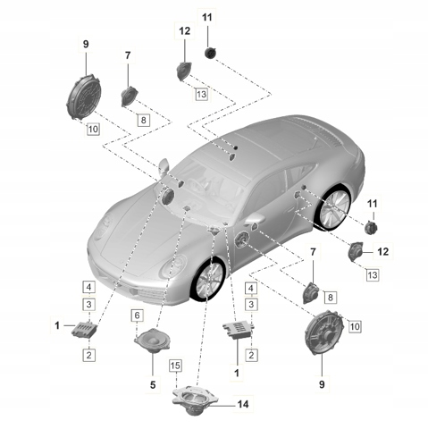 PORSCHE 971035415G Динамик "торпедо" в наличии Львов