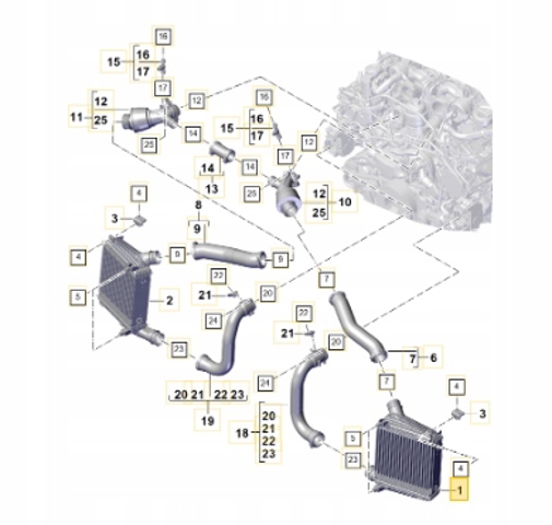 971145803J PORSCHE Интеркулер купить в Чернигов
