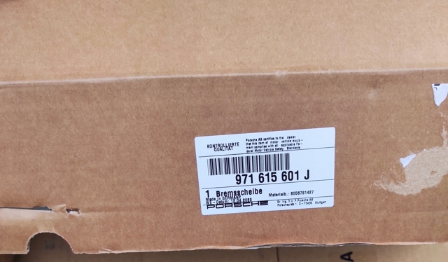 PORSCHE 971615301J Диск тормозной передний в наличии Каменское