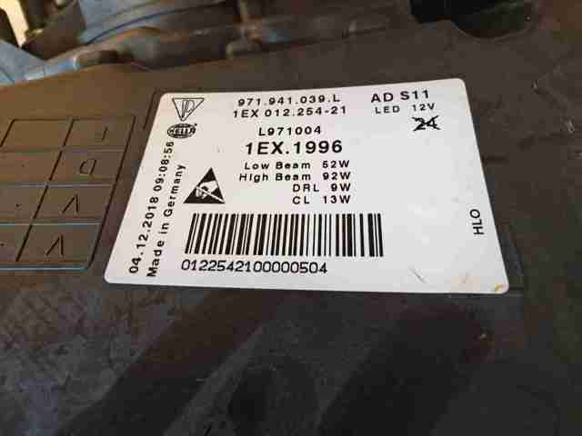 PORSCHE 971941039L Правая фара в наличии Каменское