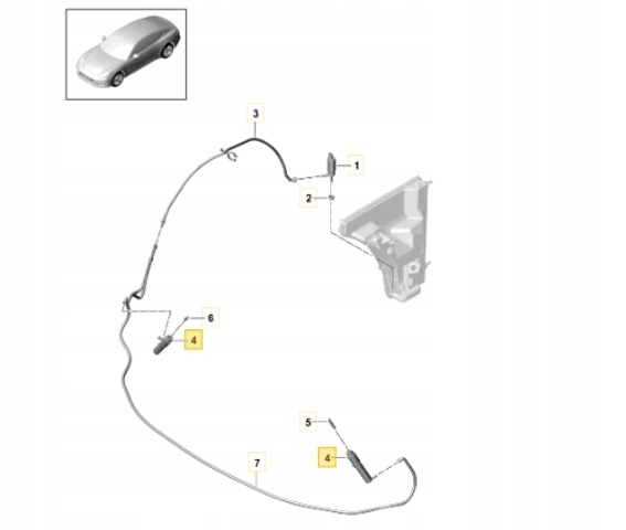 971955965 PORSCHE Форсунка омывателя фары передней купить в Полтава