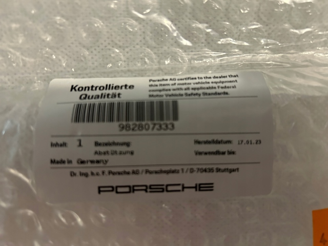 PORSCHE 982807333 в наличии Полтава