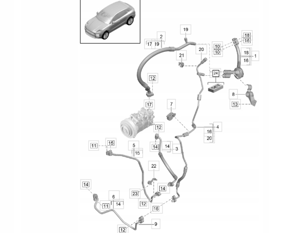 Трубопроводы 9A726071200 PORSCHE