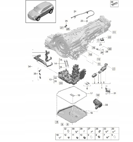 Прокладка поддона АКПП 9A732137100 PORSCHE