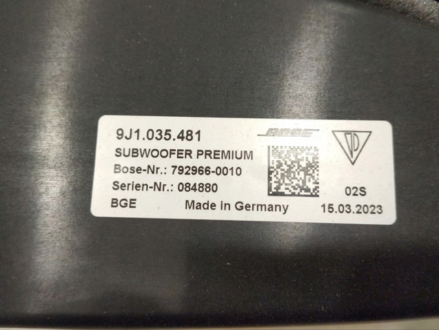 Сабвуфер 9J1035481 PORSCHE