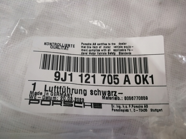 9J1121705AOK1 PORSCHE Дефлектор переднего бампера левый купить в Хмельницкий