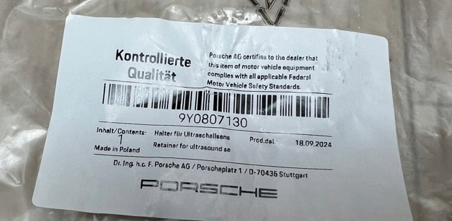 PORSCHE 9Y0807130 в наличии Николаев