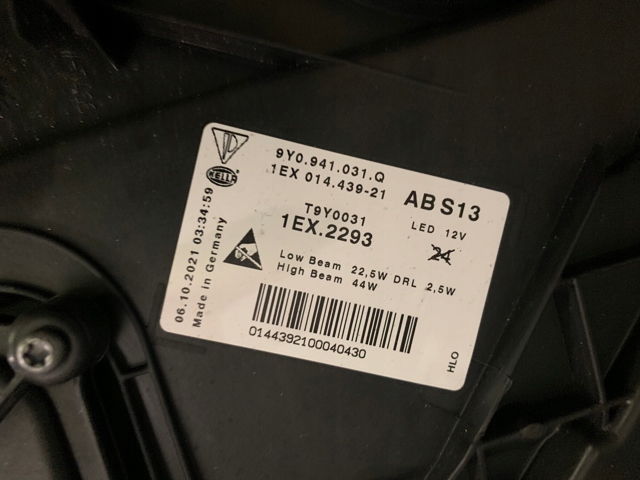 PORSCHE 9Y0941031Q в наличии Житомир