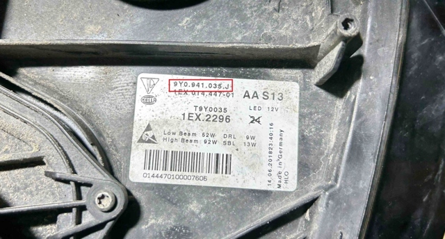 PORSCHE 9Y0941035J Левая фара в наличии Львов