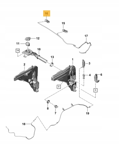 PORSCHE 9Y0955985C Форсунка омывателя в наличии Винница