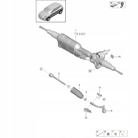 Тяги рулевые PAB423810 PORSCHE