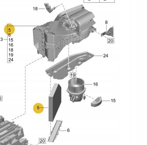 PAB81943920 PORSCHE Фильтр салона купить в Винница