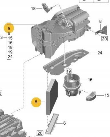 PORSCHE PAB81943920 Фильтр салона в наличии Днепр
