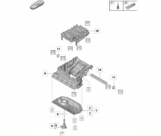 Датчик уровня масла PAB907637A PORSCHE