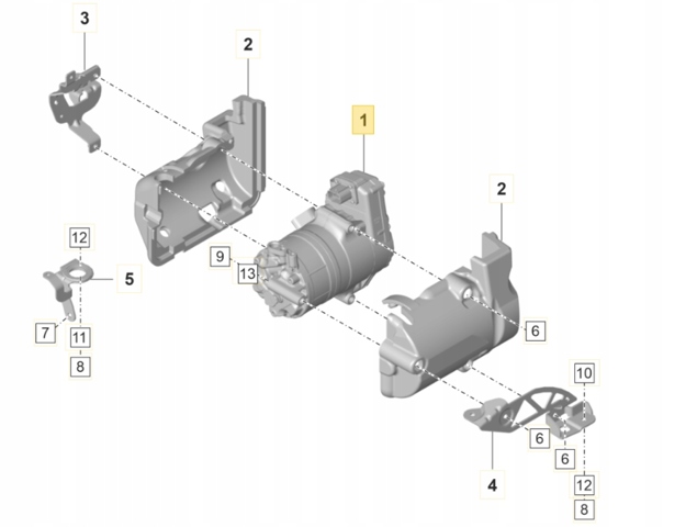 Компрессор системы кондиционирования PAD816797A PORSCHE