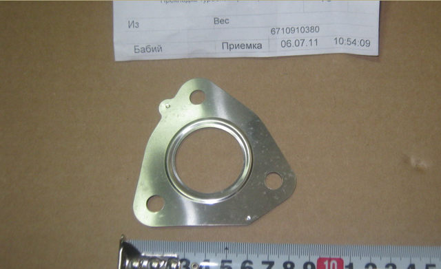 Прокладка турбины выхлопных гахов, впуск 6710910380 SSANG YONG
