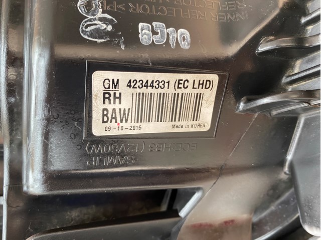 GM 42344331 Правая фара в наличии Ужгород