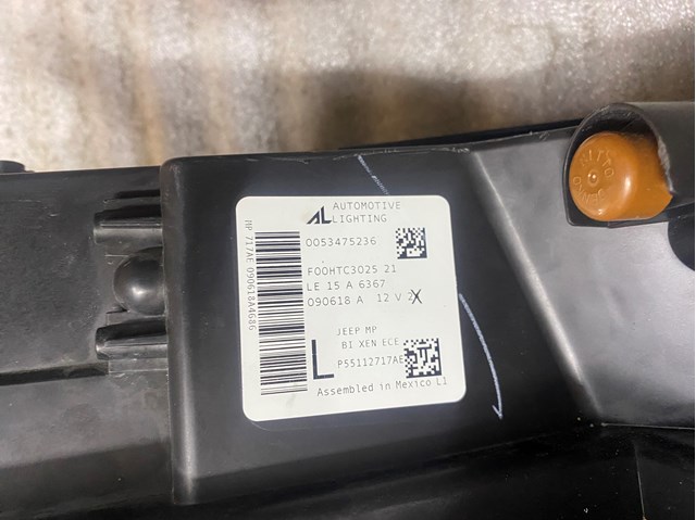 CHRYSLER 55112717AE Фара левая в наличии Днепр