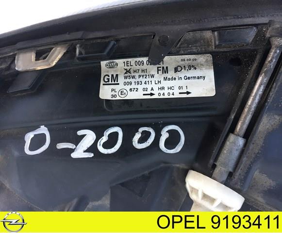 9193411 OPEL Фара левая купить в Черновцы