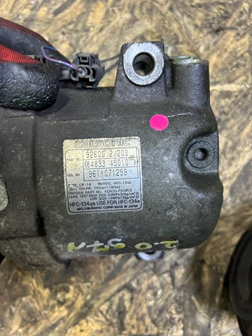 Компрессор системы кондиционирования 926002J203 NISSAN