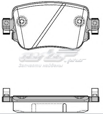 REMSA 154908 Колодки тормозные задние дисковые в наличии Кривой Рог