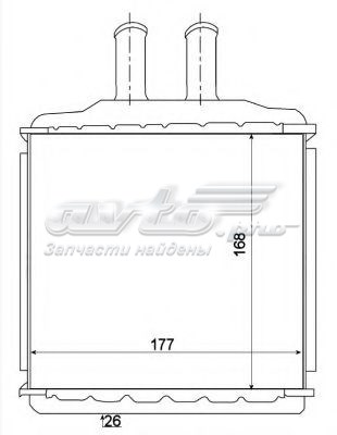 Радиатор печки 54270 NRF