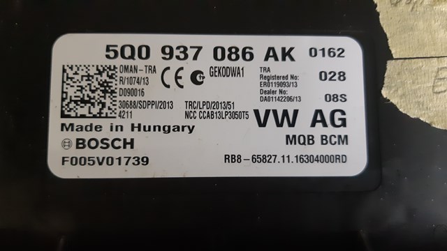 5Q0937086AK VAG Блок комфорта купить в Николаев