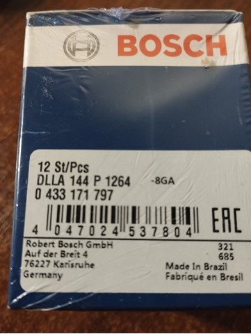Распылитель дизельной форсунки DSLA150P672 BOSCH