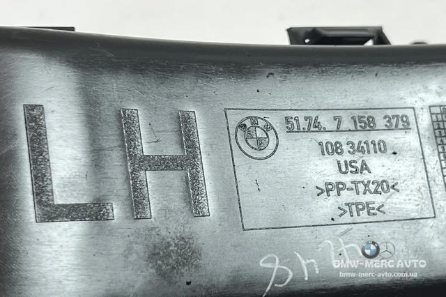 Воздуховод тормозного диска, левый 51747158379 BMW