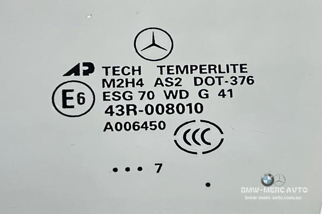 Стекло двери передней левой A1647250910 MERCEDES