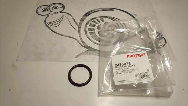 Кольцо уплотнительное патрубка EGR 2430078 METZGER