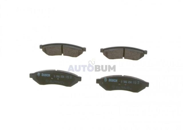 BOSCH 0986494172 Колодки тормозные задние дисковые в наличии Житомир