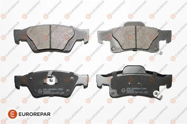 EUROREPAR 1675996180 Колодки тормозные задние дисковые в наличии Черкассы
