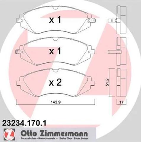 232341701 Передние тормозные колодки купить Полтава