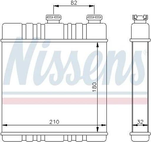 NISSENS 72660 Радиатор печки (отопителя) в наличии Кривой Рог