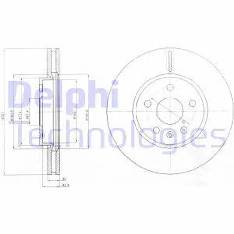 BG4189C DELPHI Передние тормозные диски купить в Львов