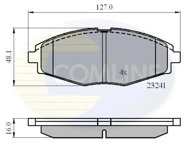 Колодки передние CBP0486 COMLINE