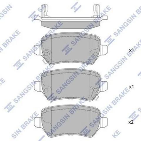 SP1536 HI-Q Колодки тормозные задние дисковые купить в Каменское
