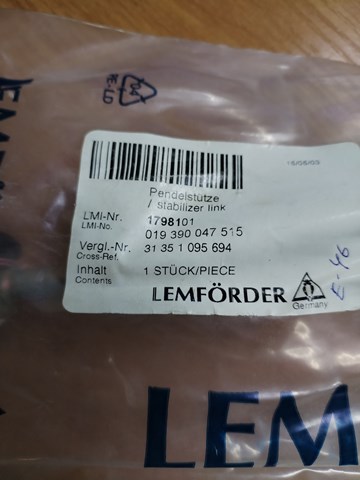 LEMFORDER 1798101 Стойка переднего стабилизатора в наличии Львов