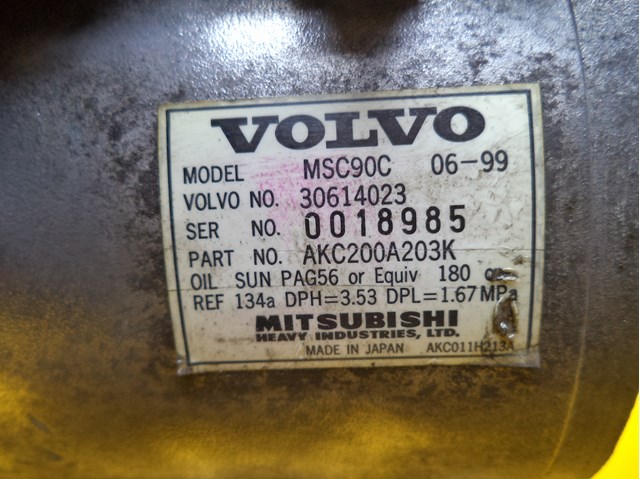 30614023 VOLVO Компрессор кондиционера купить в Черновцы