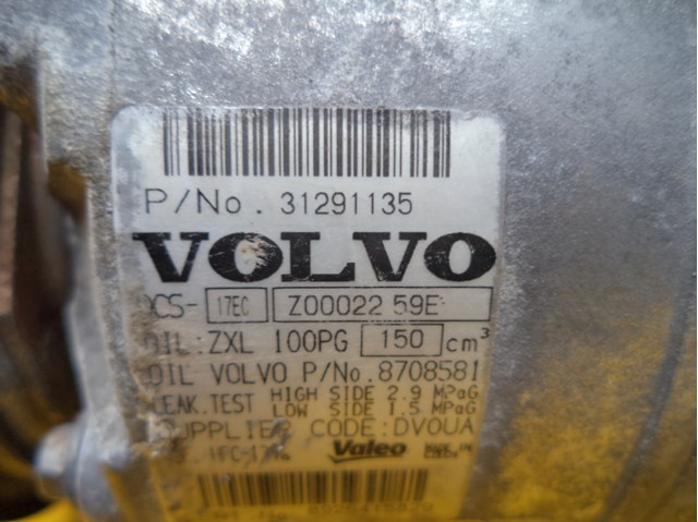 VOLVO 31291135 Компрессор кондиционера в наличии Кривой Рог